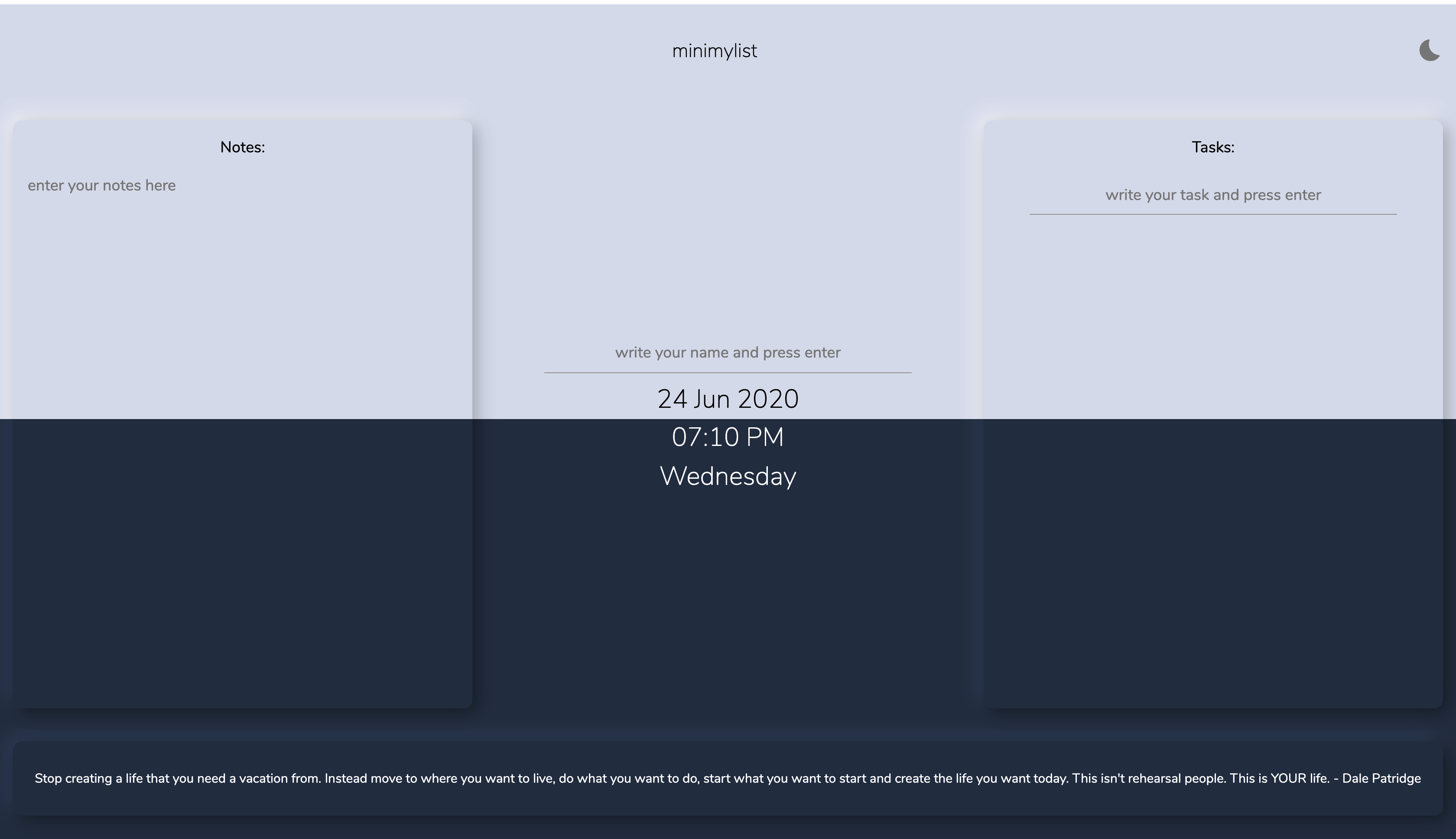 Light Mode Screenshot